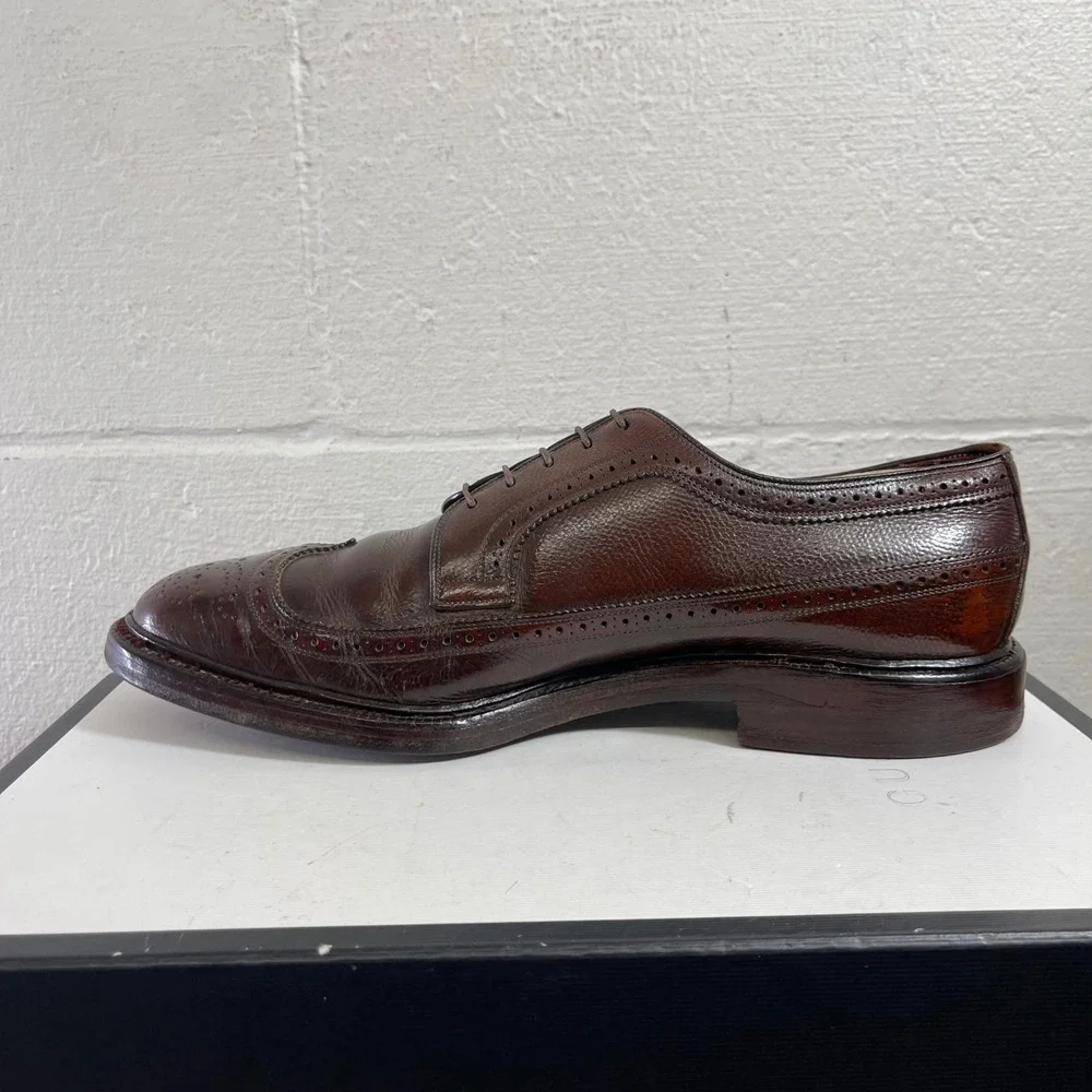 Allen Edmonds MacNeil 9157 Wingtip Brown Leather Oxford Dress Shoes Men's 10.5 D